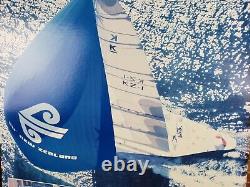 Air New Zealand Airline Advertising Poster Board KZ1 America Cup Yacht Sailboat