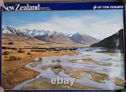 Air New Zealand Airline Promo Posters Tahiti Fiji Cook Island 1980s 36x26