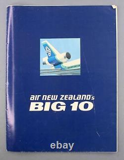 Air New Zealand Douglas Dc-10 Big 10 Cutaway Large Poster Brochure 1972 Airline