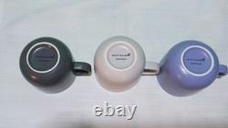 Air New Zealand Set Of 3 Coffe Cups 3 Diferent Colors