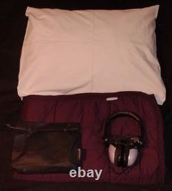 Air new Zealand set business class Blanket, pillow c, amenity kit and Headphones