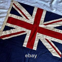 Antique 1940s WWII Era New Zealand Cotton Linen Flag
