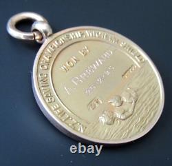 Antique 9ct Gold New Zealand Life Saving Championship Medal Award Wigram Shield