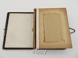 Antique Leather Photo Album 24 Portrait Photos Dunedin Christchurch New Zealand