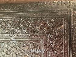 Antique Leather Photo Album 39 Photos, Glasgow, Dunedin, Christchurch New Zealand