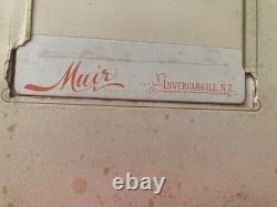 Antique Leather Photo Album 39 Photos, Glasgow, Dunedin, Christchurch New Zealand