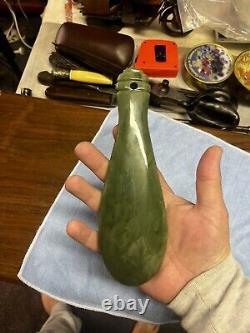Antique Maori Patu Mere Weapon War Club Hand Carved New Zealand pounamu Jade