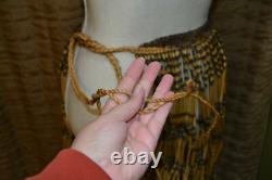 Antique Vintage New Zealand Maori Piu Piu Ceremonial Skirt Flax Grass Hand Made