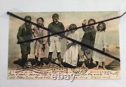 Antique Vintage Postcard A Haka for a Penny New Zealand Children Dance Post Card