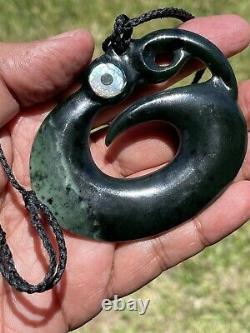 Arahura JADE New Zealand Greenstone Pounamu NEPHRITE Dean's BIG 2 TONE KOROPEPE