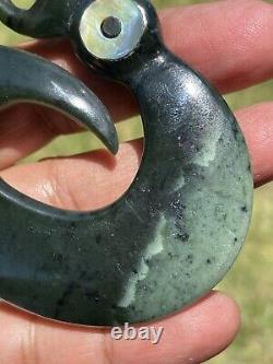 Arahura JADE New Zealand Greenstone Pounamu NEPHRITE Dean's BIG 2 TONE KOROPEPE