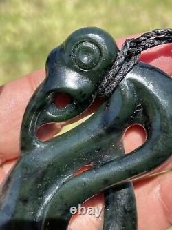 Arahura JADE New Zealand Greenstone Pounamu NEPHRITE Dean's BIG MANAIA CROSSOVER