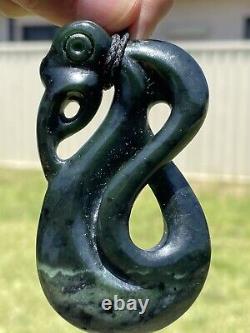 Arahura JADE New Zealand Greenstone Pounamu NEPHRITE Dean's BIG MANAIA CROSSOVER