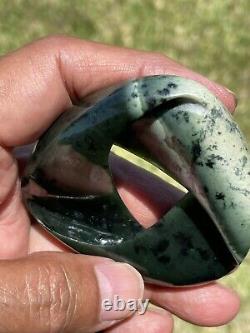 Arahura JADE New Zealand Greenstone Pounamu NEPHRITE Dean's BIG MOBIUS RIBBON