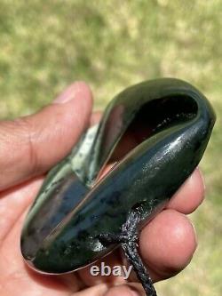 Arahura JADE New Zealand Greenstone Pounamu NEPHRITE Dean's BIG MOBIUS RIBBON