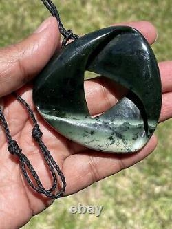 Arahura JADE New Zealand Greenstone Pounamu NEPHRITE Dean's BIG MOBIUS RIBBON