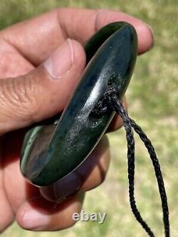 Arahura JADE New Zealand Greenstone Pounamu NEPHRITE Dean's BIG MOBIUS RIBBON