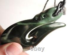 Arahura JADE New Zealand Greenstone Pounamu NEPHRITE Dean's UNIQUE MANAIA HOOK