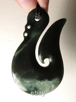 Arahura JADE New Zealand Greenstone Pounamu NEPHRITE Dean's UNIQUE MANAIA HOOK