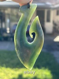 Arahura JADE New Zealand Maori Greenstone Pounamu NEPHRITE Maori Hei Matau HOOK