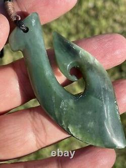 Arahura JADE New Zealand Maori Greenstone Pounamu NEPHRITE Maori Hei Matau HOOK