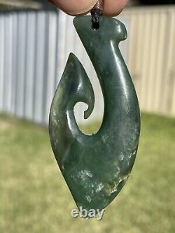 Arahura JADE New Zealand Maori Greenstone Pounamu NEPHRITE Maori Hei Matau HOOK