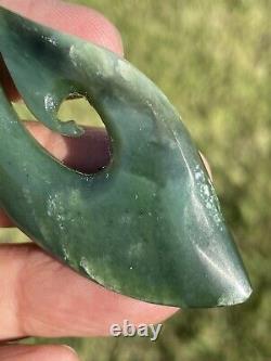 Arahura JADE New Zealand Maori Greenstone Pounamu NEPHRITE Maori Hei Matau HOOK