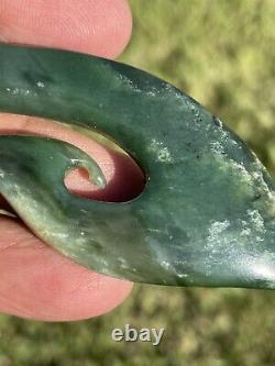 Arahura JADE New Zealand Maori Greenstone Pounamu NEPHRITE Maori Hei Matau HOOK