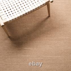 Area Rug 8x10 Kilim Collection Large Brown, Handmade New Zealand Wool