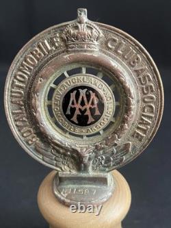 Auckland Automobile Association New Zealand Vintage Royal Club Enamel Car Badge