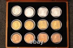 Australia & New Zealand Patina Collection of 21 proof like Crown sized coins M9