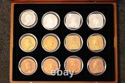 Australia & New Zealand Patina Collection of 21 proof like Crown sized coins M9