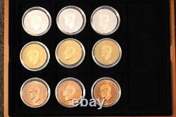 Australia & New Zealand Patina Collection of 21 proof like Crown sized coins M9
