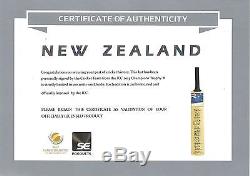 Authentic 2013 ICC Champions Trophy New Zealand and South Africa Team Signed Bat