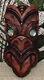 Authentic Hand Carved New Zealand Maori Mask Wall Hang Papatoetoe