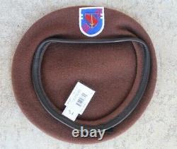 Authentic New U. S. Army 2nd Security Force Assistance Brigade, Brown Beret, USGI