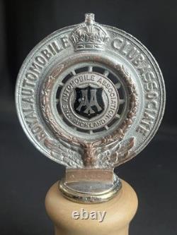 Automobile Association Auckland New Zealand Vintage Royal Club Enamel Car Badge