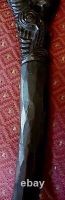 Awesome Native New Zealand Moari War Axe Nice Details Very Special