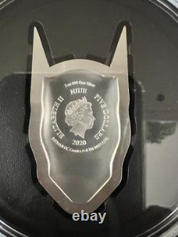 BATMAN 2020 2oz of 999 FINE SILVER NEW ZEALAND MINT, NIUE. MINTED ONLY 5000