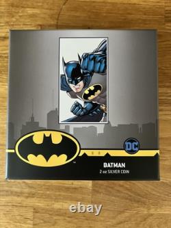 BATMAN 2020 2oz of 999 FINE SILVER NEW ZEALAND MINT, NIUE. MINTED ONLY 5000