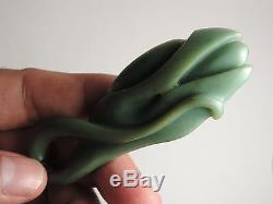 BLUE INANGA Jade Maori Pounamu Greenstone NEPHRITE IntricatelyCarved POD/TENDRIL