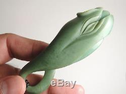 BLUE INANGA Jade Maori Pounamu Greenstone NEPHRITE IntricatelyCarved POD/TENDRIL