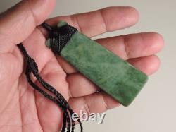 BLUEishGREEN INANGA TOKI ADZE New Zealand Greenstone Maori Pounamu Jade Nephrite