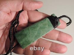 BLUEishGREEN INANGA TOKI ADZE New Zealand Greenstone Maori Pounamu Jade Nephrite