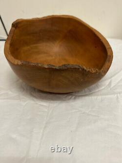 Beautiful New Zealand ancient kauri wood wooden bowl 8x9 patrik N. 2 D68