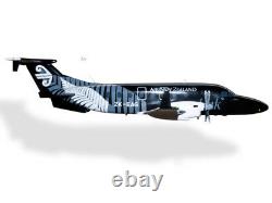 Beech 1900 Air New Zealand All Blacks Solid Wood Replica Airplane Desktop Model