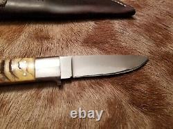 Bill Reddiex Knife New Zealand Custom Rams Horn Near MINT Original Sheath