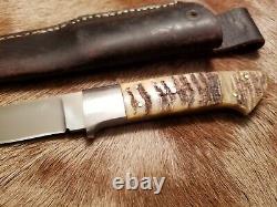 Bill Reddiex Knife New Zealand Custom Rams Horn Near MINT Original Sheath