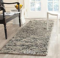 Bohemian Collection 2'6 x 6' Grey/Multi BOH525K Handmade New Zealand Wool &