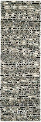 Bohemian Collection 2'6 x 6' Grey/Multi BOH525K Handmade New Zealand Wool &